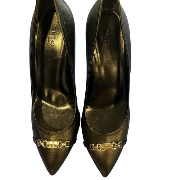 Gucci high heeled black shoes for women size 41 EU - Picture 11 of 16